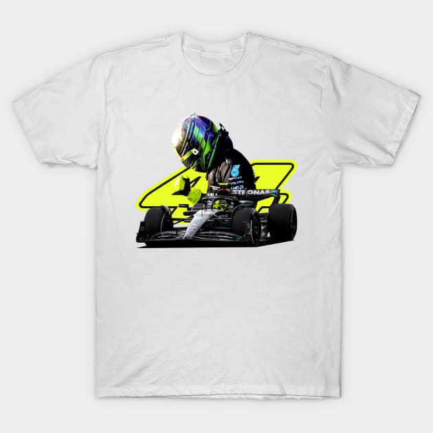 Lewis Hamilton 44 T-Shirt by F1LEAD